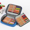 72-Slot Sketch Pencil Case 3-Layer Oxford Storage Pouch for Coloring Pens And Art Supplies Portable Stationery Organizer for Students Artists