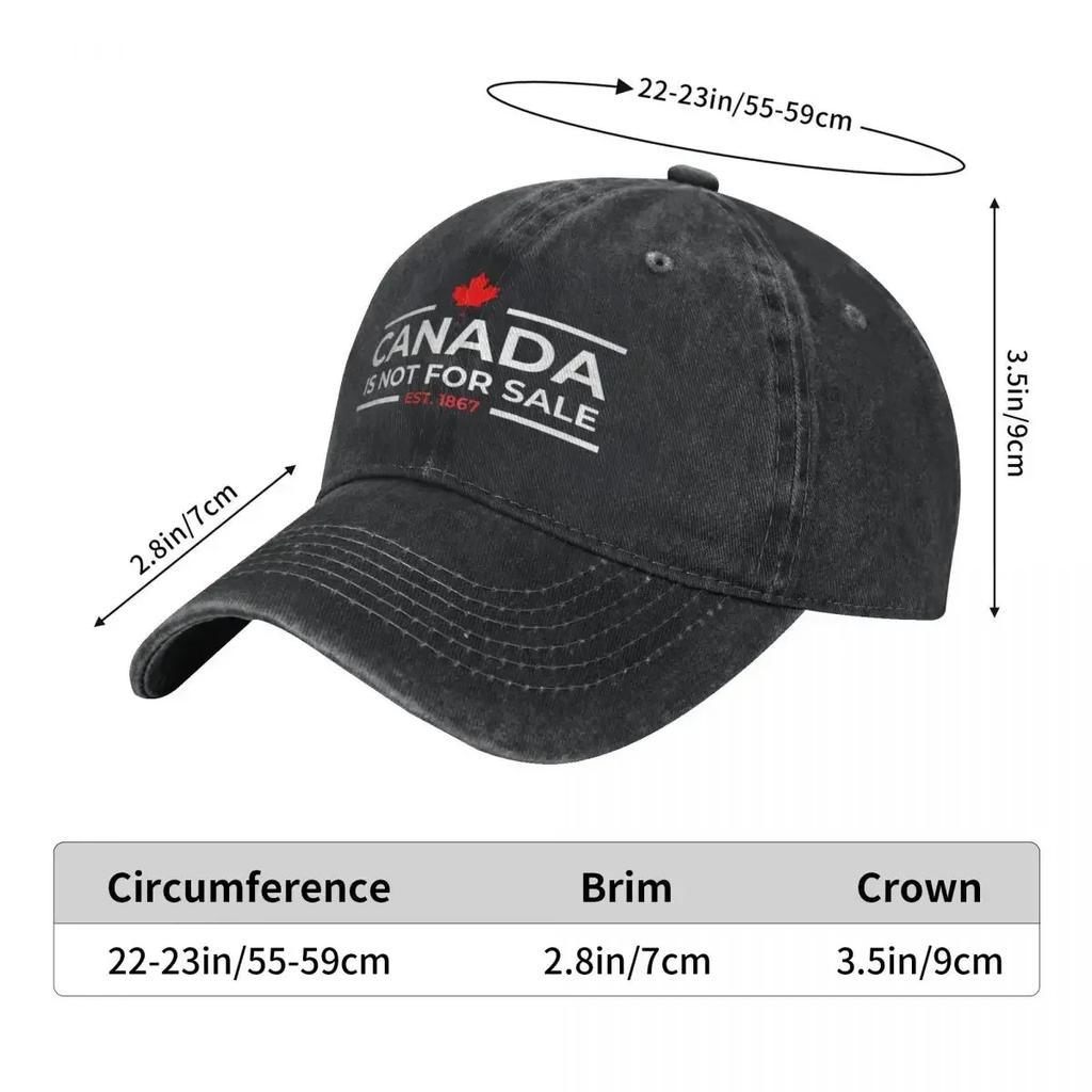Canada Is Not For Sale 1867 Funny (2) Baseball Cap Vintage Women Men Trucker Hat Sunshade Hunting Camping Baseball Caps Gift