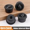 4Pcs Furniture Invisible Universal Wheel,Smooth Quiet,360° Rotation Caster for Push-pull Moving Table Office Desk Cabinet Bottom