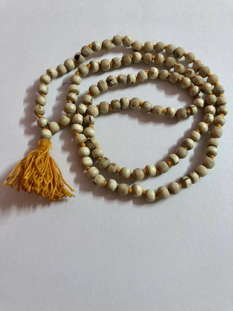 LAB Certified Tulsi Mala, 108 Prayer Beads Rosary - 32 Inch