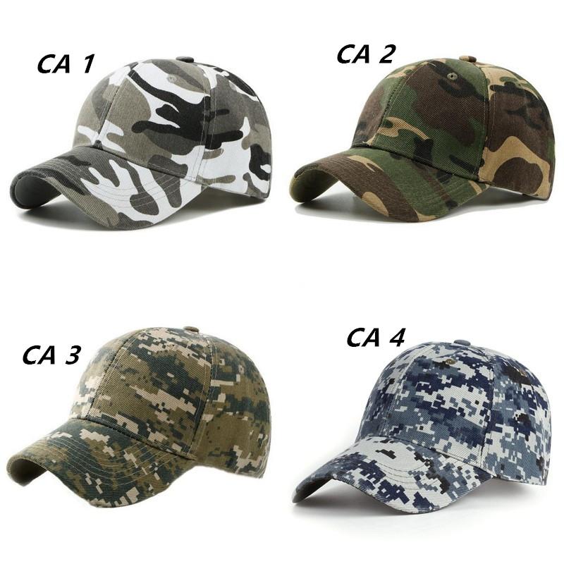 Camouflage Printed Army Green Fishing Hat Anti-Uv Golf Baseball Cap Sunhat Outdoor Jungle Hiking Cap Sports Sun Protection UV Blocking Hat Visors