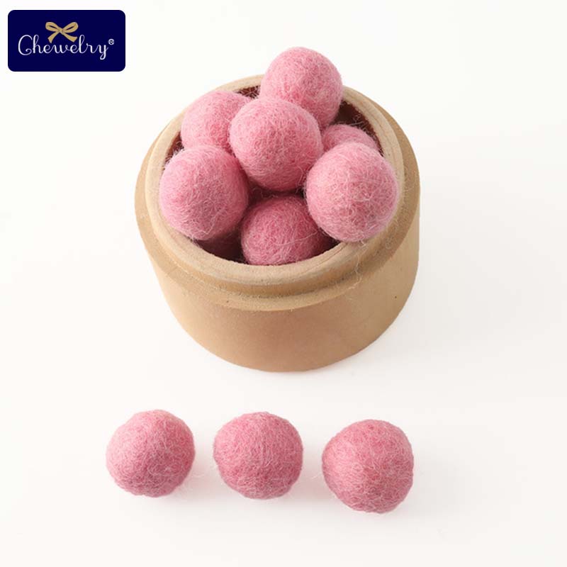 100Pcs 20Mm 100% Wool Felt Balls Diy Balls Hanging Accessories Candy Color Pom Pom Ball For Kids Party Crafts Children'S Toys