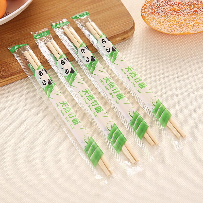 Bamboo Disposable Chopsticks for Single Person Use in Hygienic Fast Food Settings