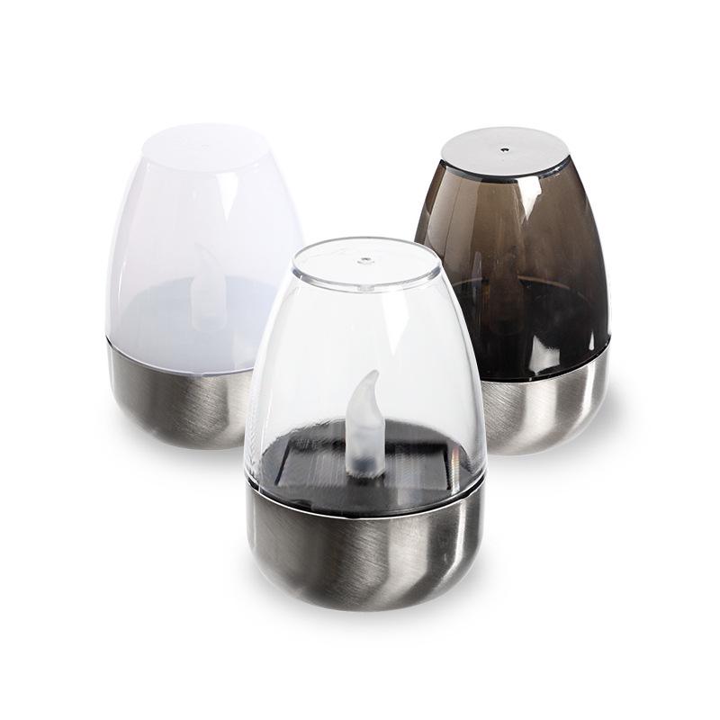 

1/6/12 шт. Солнечные беспламенные свечи Светодиодные свечи на батарейках Водонепроницаемые IP65 Чайные свечи Домашнее свадебное украшение для вечеринки по случаю дня рождения Transparent 1PC