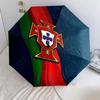 1 PC Automatic Folding Umbrella - Portugal National Football Logo Pattern, Portable & Foldable Design with 8 Ribs, Christmas Birthday Gifts