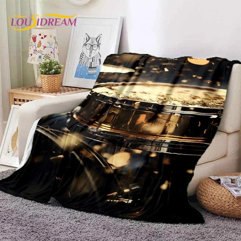 Drum Kit Drum Stand Set Music Instruments Soft Flannel Blanket for Beds Bedroom Sofa Picnic,Throw Blanket Outdoor Leisure Gift