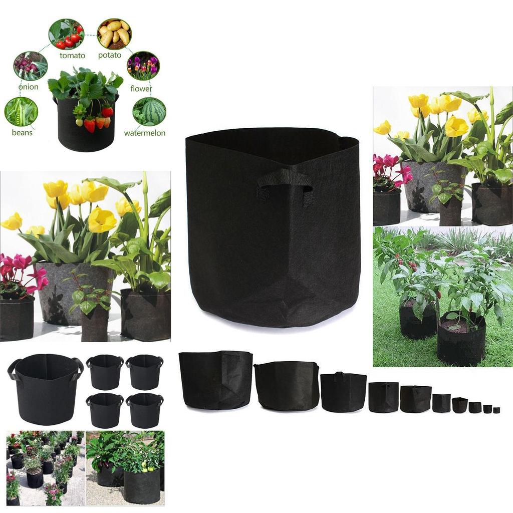 Versatile Fabric Root Pots Smart Plant Grow Pot Bags With Large Capacity For Thriving Plants