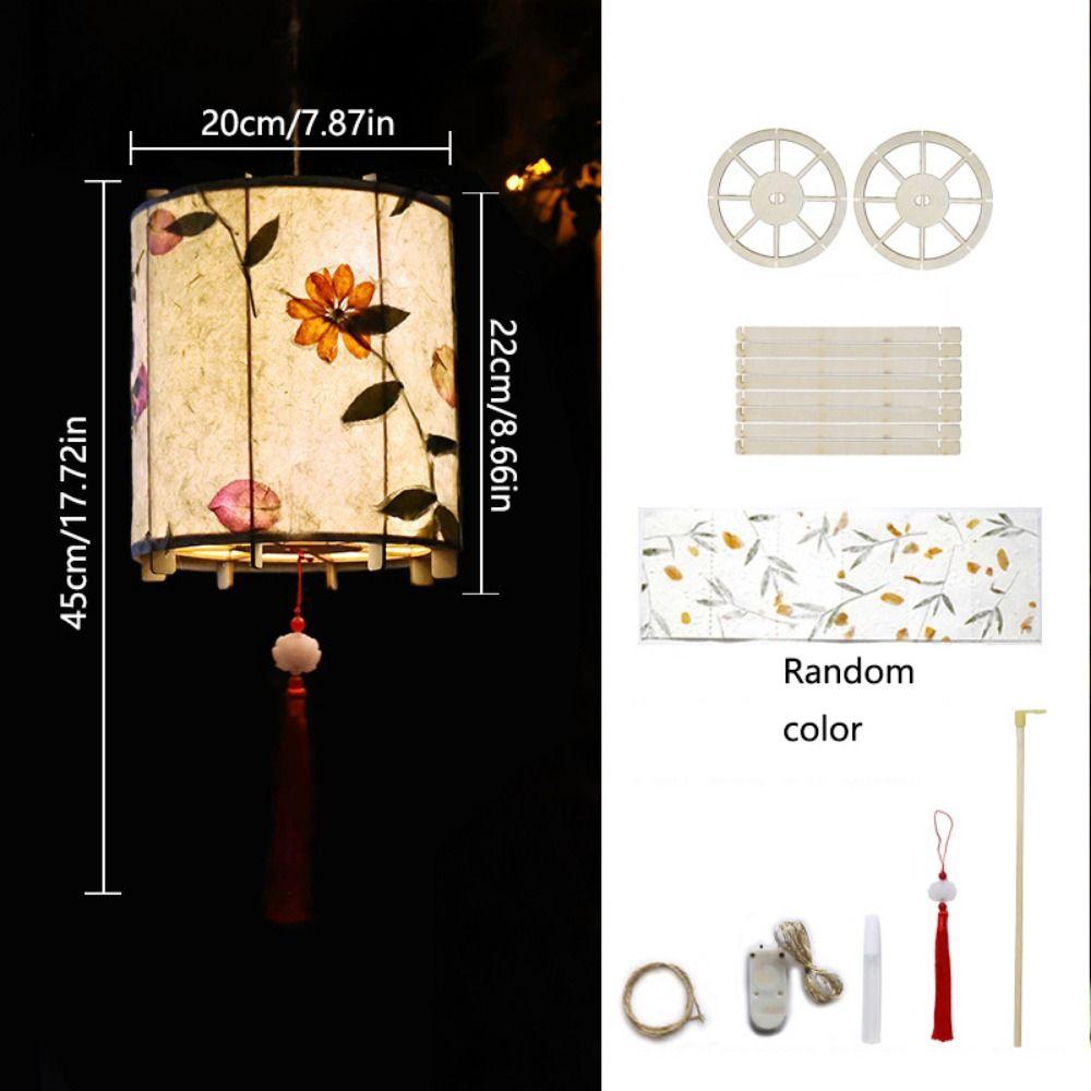 Lanterna LED Festival do Meio-Outono Lanterna de Arte em Madeira Lâmpada Suspensa Feita à Mão Decoração de Festa