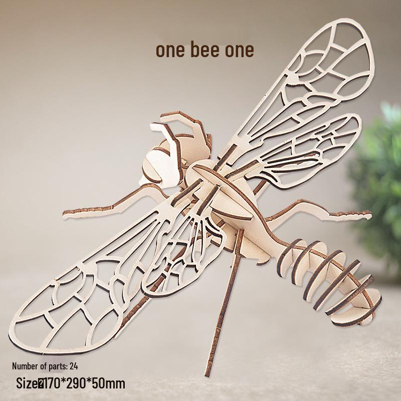 3D Holzpuzzle Modellspielzeug für Kinder ab 6 Jahren - Handgefertigtes Lernspielzeug