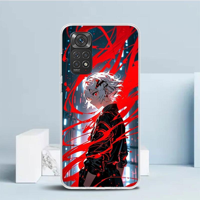 G-Ghoul Tokyo Touka Kirishima Soft Cover for Xiaomi Redmi Note 15 14 13 12 Pro Plus Phone Case 14S 11S 11T 11E 10S 10 4G Pattern