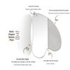 Stainless Steel Foundation & Eye Cream Spatula Set with Beauty Mask Scraper