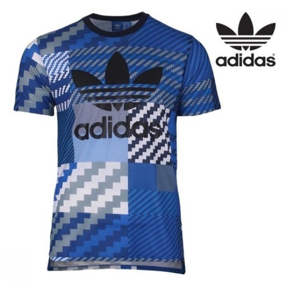 

Adidas Original Men s ES TREFOIL Trefoil Short Sleeve T Shirt AY8289