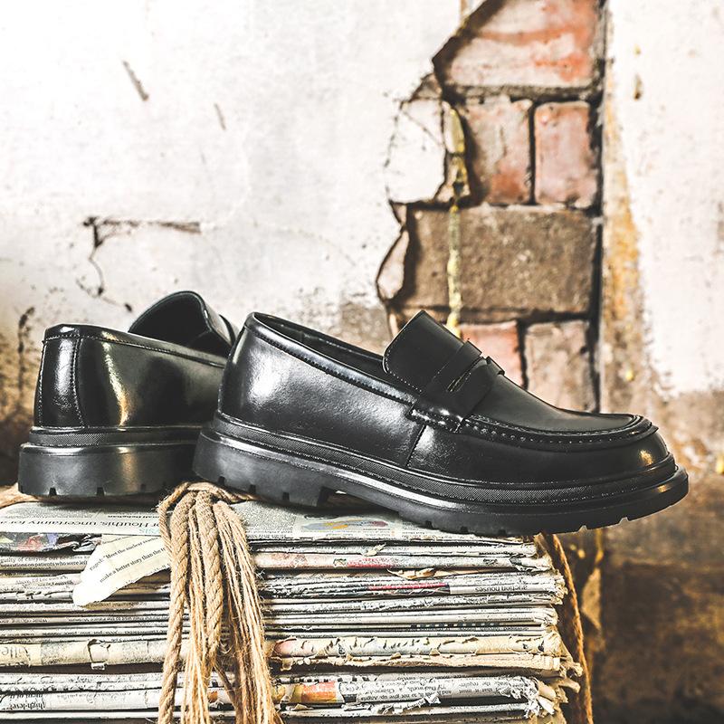 Мужские туфли Весенние кожаные туфли Мужские корейские версии Модные деловые повседневные — фото 5