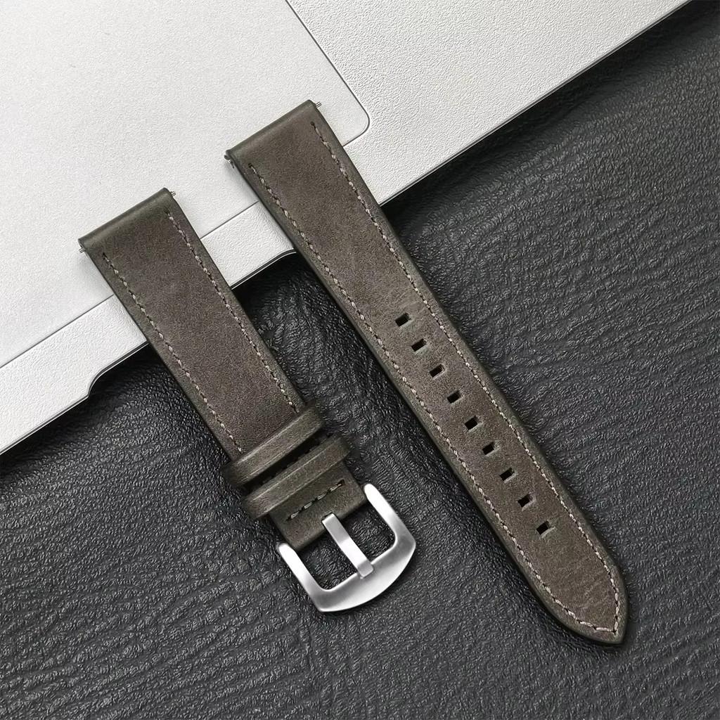 20mm 22mm Leather Strap for Redmi Watch 5 / 3 Active Lite Soft Business Wristband Strap for Samsung Galaxy Watch 7 6 5 4 Classic