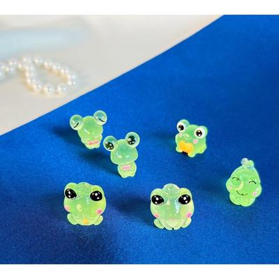 1 Satz ((6 Stück) Frosch Miniaturfiguren | Dekoratives Ausstellungsstück | Geschenk für Ihn/Sie, Muttertag, Zuhause, Schlafzimmer, Wohnzimmer, Büro,