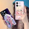 Kawaii Pink Anime Girl Phone Case for Xiaomi Redmi Note 14 13 12 11 A5 3 2 1 Pro Plus 4G 5G Colour Printing Protective Cover