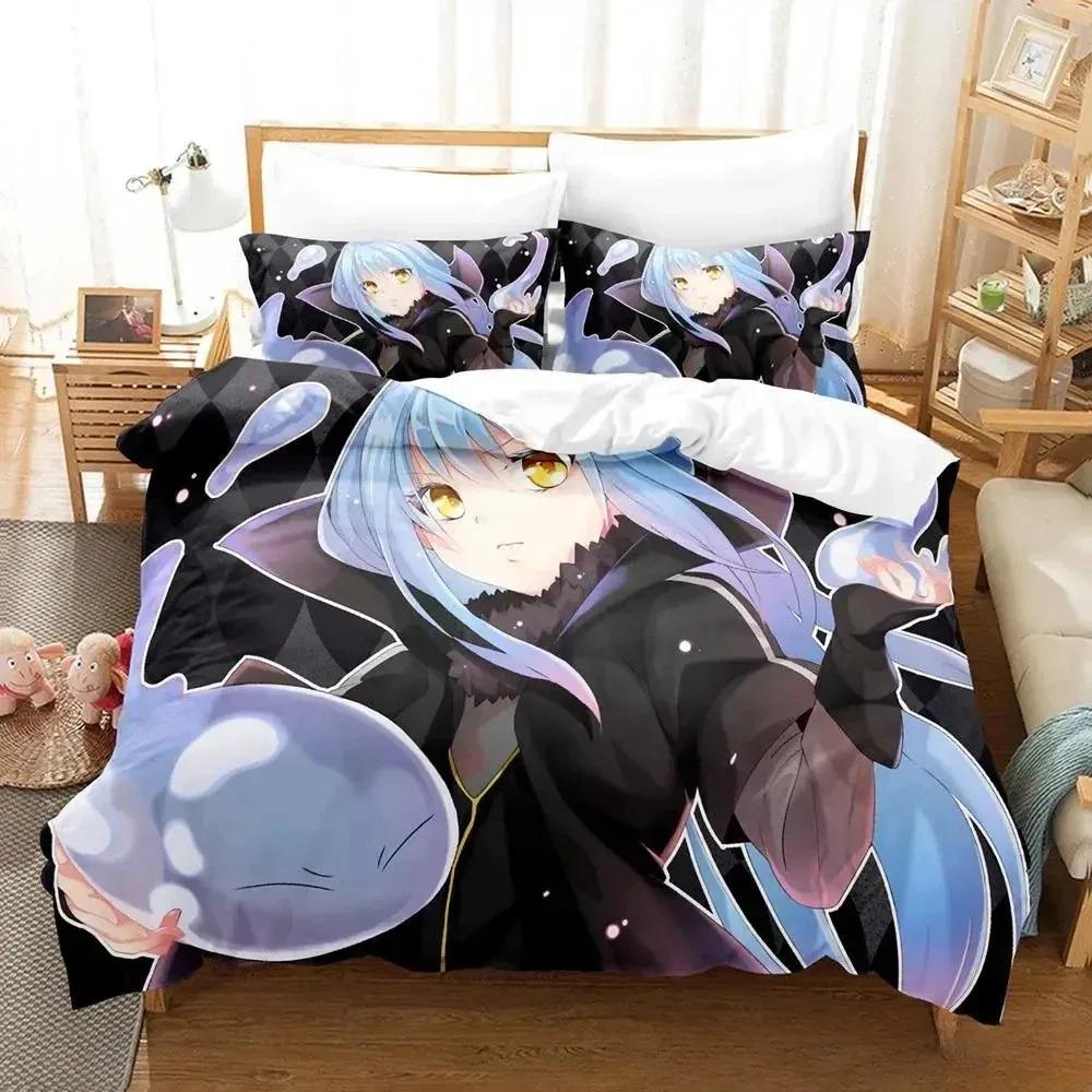 That Time I Got Reincarnated As a Slime Bedding Set Single Twin Full Queen King Size Bed Set Adult Kid Bedroom Duvet Cover Sets