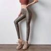 Pantaloni da Yoga Bronzanti Elasticizzati Stretti Moda Vento Elegante Fantasia Serpente Fianchi a Pesca Pantaloni Fitness Vita Alta Dimagranti Pantaloni Sportivi