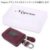 Negs-S Smart Key Case with Window, Anti-Slip Cushion, Key Case, Smart Key Compatible, Car, Leather, Purple