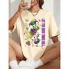 Let The Good Times Roll Mardi Goose Print Women T-Shirt Casual Breathable Short Sleeve Cotton Loose Tops O-Neck T Shirts
