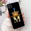 Clear Casing For Redmi 9C NFC Cover Redmi 9C Case Transparent Fashion Luxury A-Z Letters Crown Soft TPU Phone Case