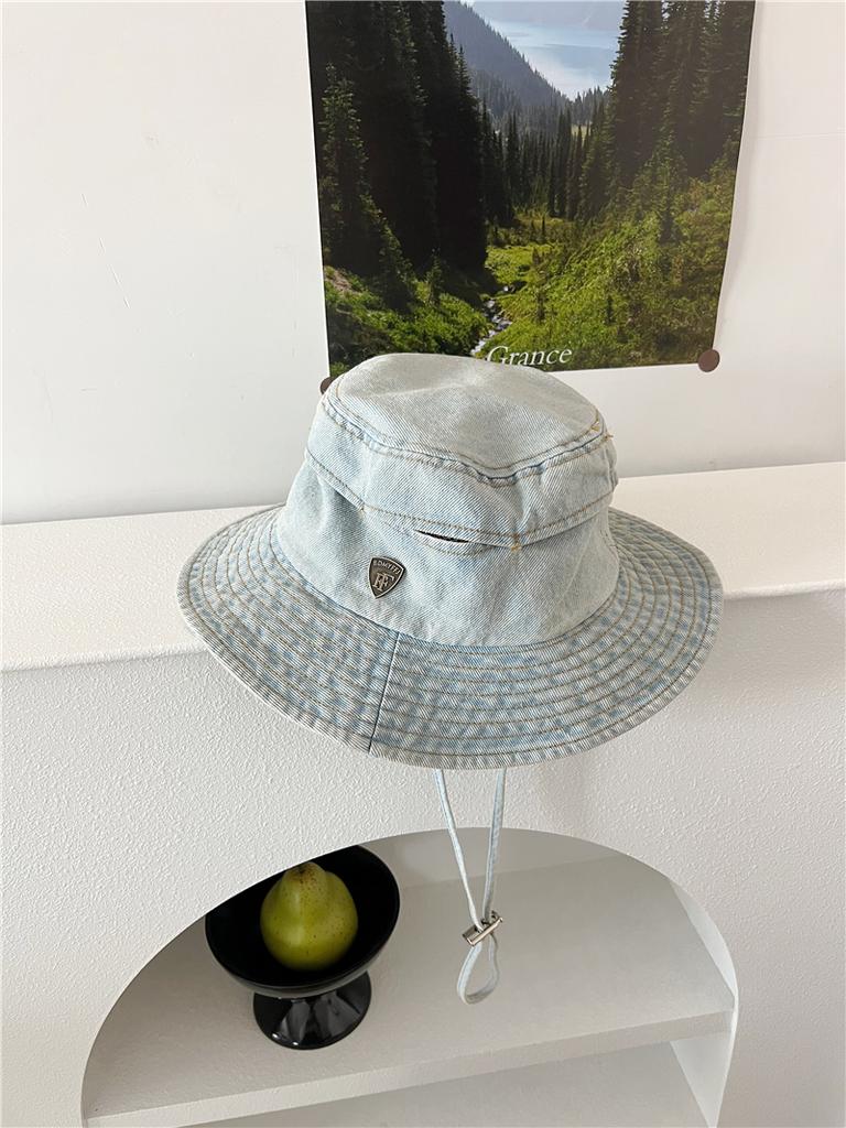 Vintage Washed Denim Cowboy Hat - Breathable Bucket Cap for Women & Men | Retro Sun Hat for Spring/Summer Outdoor Fashion New