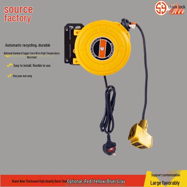 Compact 5M Automatic Retractable Cable Reel with Copper Core