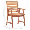 VidaXL Set of 3 Outdoor Dining Chairs with Cushions, Patio Seats, Dining Chairs, Garden Patio Furniture, 3064364