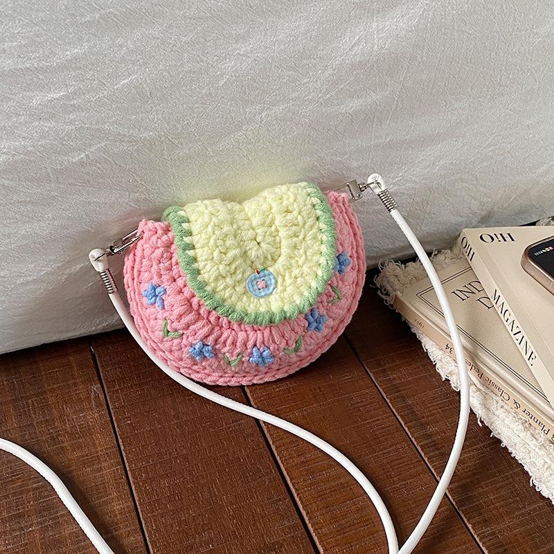 Handmade Knitted Cute Crossbody Bag, Unique Design, Single Shoulder Bag