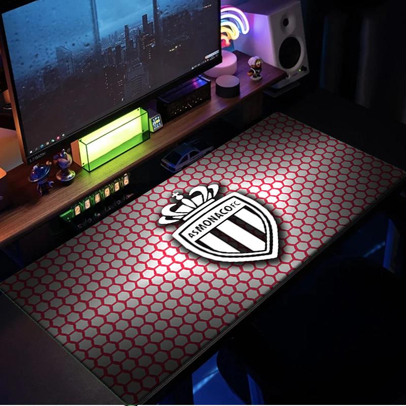As Monaco Crest Mouse Pad, Rubber Base, Mouse Pad for Gamers and Office Use, Gaming Desk , Easy To Clean Mat Christmas fan gifts