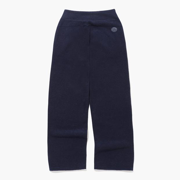 LECOQ Women'S Fluffy Knit Straight Pants Navy (Qp422Ofpo6)