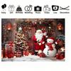 Santa Claus Christmas Background Board Children's Home Photography Christmas Tree Party Decoration Banner Backdrop Cloth