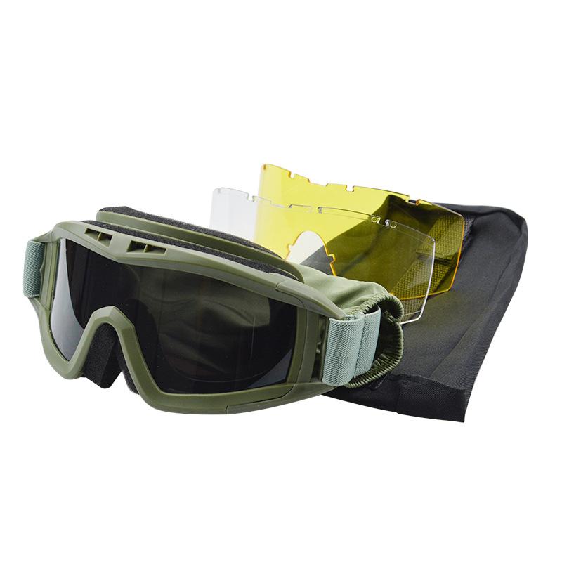 New upgraded version of tactical goggles, impact-resistant, high-definition, sports windproof and impact-resistant glasses for military enthusiasts