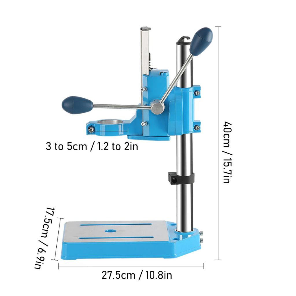 Elektrischer Bohrständer Gussaluminium Hohe Genauigkeit Drehbar Multifunktional Stabil Mini-Bohrständer Elektrischer Bohrständer