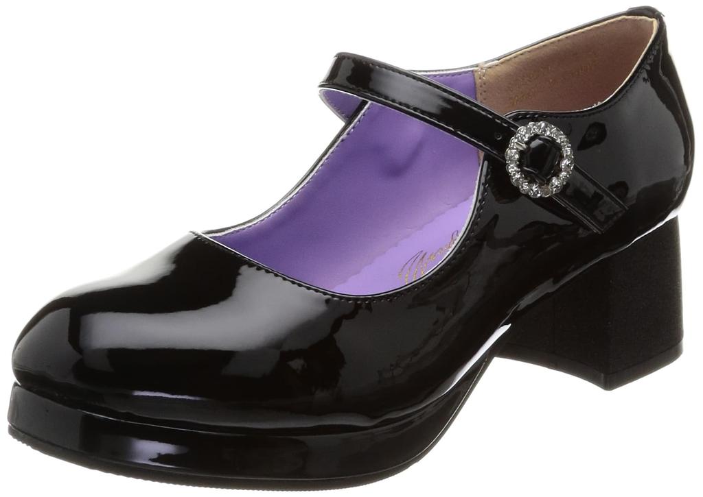Yosuke Women's Pumps, Size 4450019, Black Patent Leather, Sizes 22.0cm-22.5cm