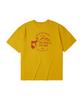 Kallapataleu Back Deer Graphic Short-Sleeved T-Shirt - Yellow