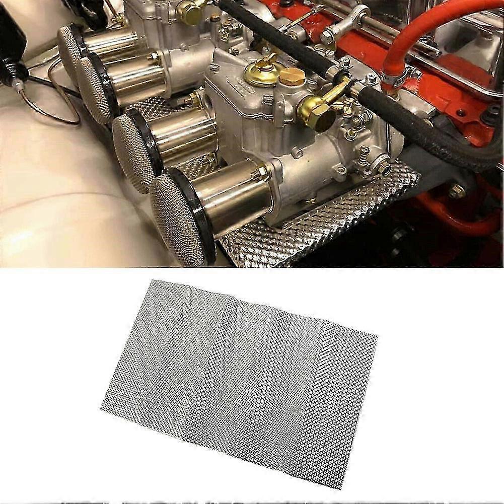 300X500mm Exhaust Heat Shield Exhaust Manifold Embossed Aluminum Heat Shield Turbo Manifold Exhausts Electrical Motorcycle Parts