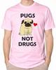 Mops Nicht Drogen Lustiges T-Shirt Mops Liebhaber Hund Humor T-Shirt Herren Damen Unisex