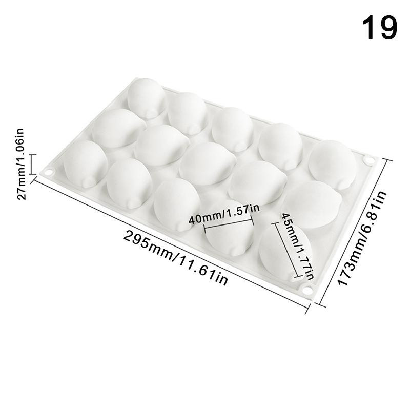 1 Stuks Ananas Peer Perzik Fruit Serie Taart Siliconen Vorm Mango Sinaasappel Bakken Mousse Vorm Aardbei Franse Dessert Mousse Vorm