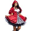 Halloween Kostüm Rotkäppchen Set Kurzer Umhang Kleid Party Cosplay Bühnen Outfit