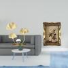 Modern Sculpture Bookshelf And Vintage Resin Photo Frame Decorative Ornament for Bedroom Tabletop