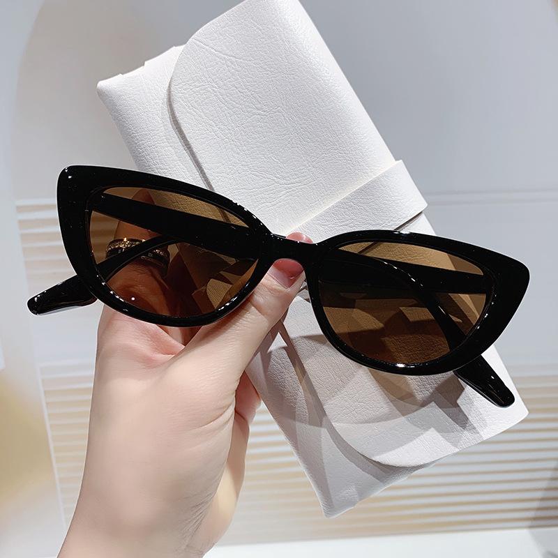 European and American Fashion Trend Street Photography Cat Eye Sunglasses Fashion Triangle Glasses Men and Women Frame Sunglasses