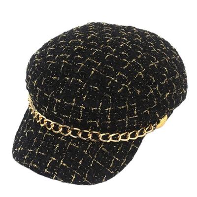 Universelle Chemie Glänzende Kette Schwarz Marinekappe Marinekappe