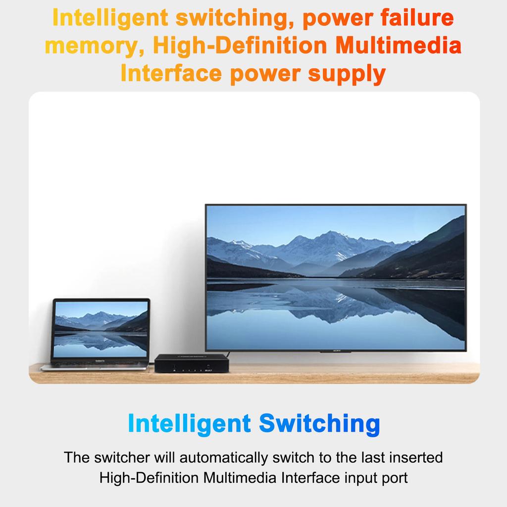 High-Definition Multimedia Interface Switch 5 In 1 Out Switcher Box High-Definition Multimedia