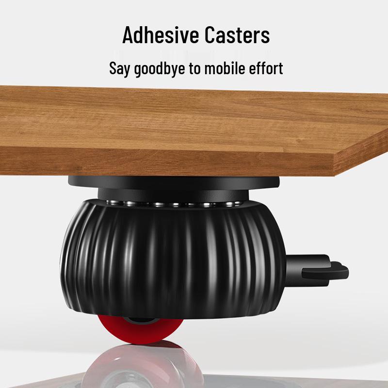 Adhesive 360° Swivel Furniture Wheel - Silent Roller for Bedside Tables