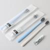 Adult Disposable Bamboo Charcoal Soft Bristle Toothbrush - 50-Pack