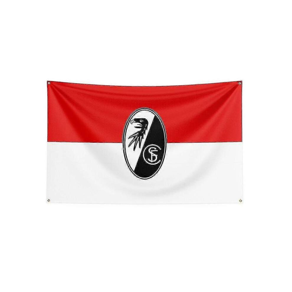 (90 x 150cm,A)Born Pretty 3x5 Sc Freiburg Fahne Polyester Bedrucktes Rennsport Banner Für Dekoration