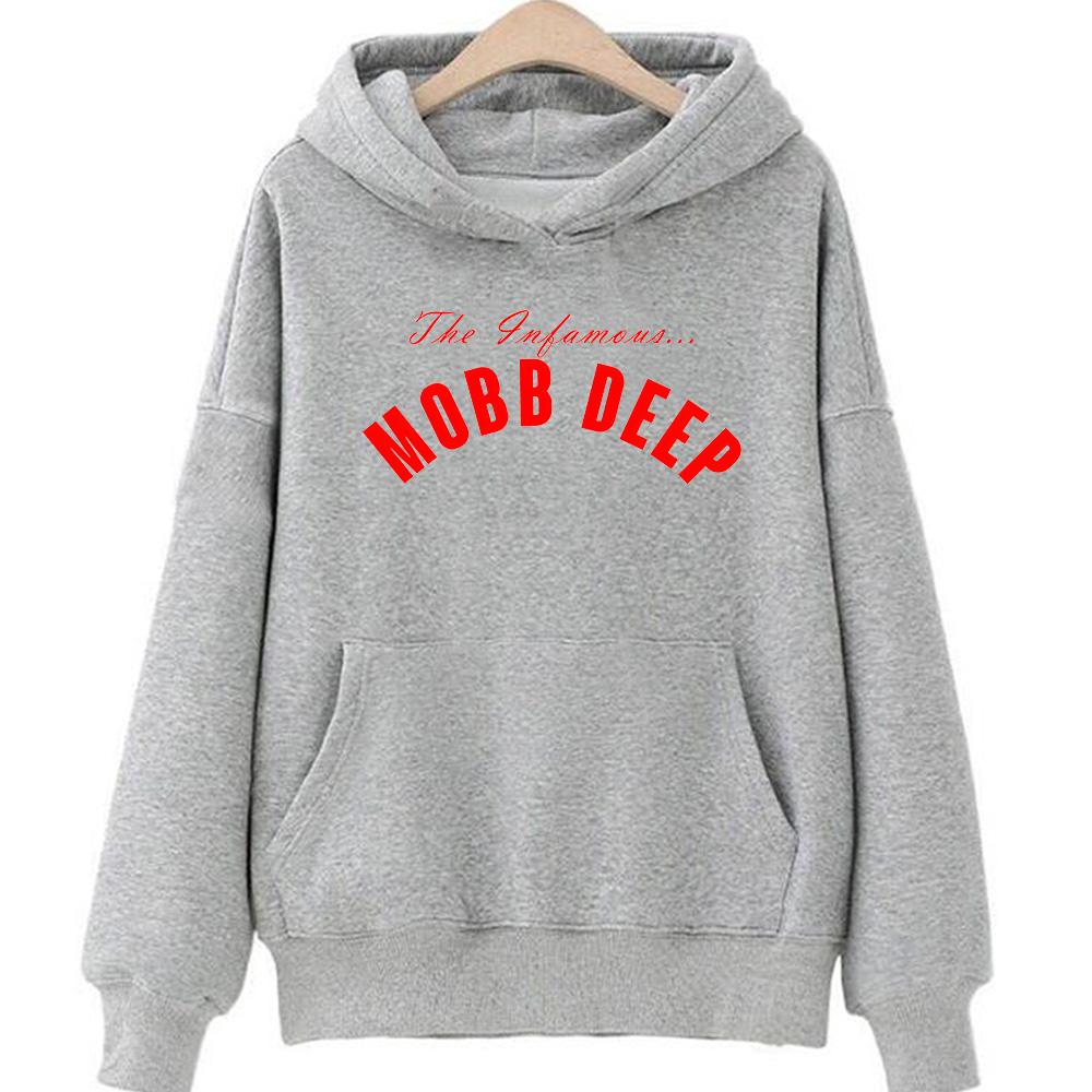 

Mobb Deep З капюшоном на осінь/зиму Хіп-хоп флісові світшоти з довгим рукавом Готичний одяг з капюшоном Sudaderas Повсякденний вінтажний худі M