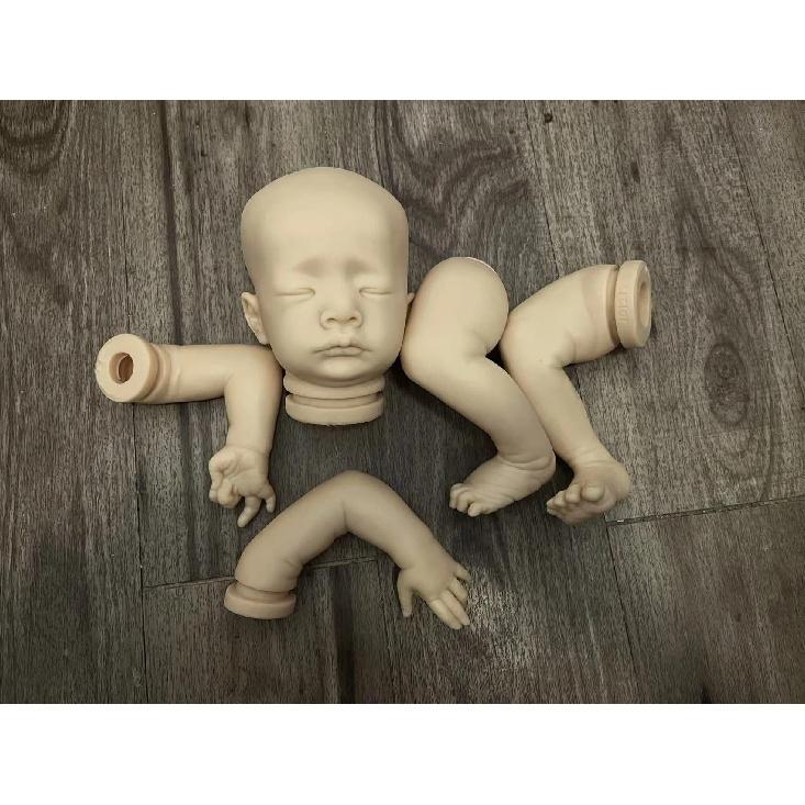 NPK New Arrival 20Inch Unfinished Reborn Unpainted Reborn Doll kit Mika DIY Doll Parts with Cloth body Fresh color 50CM белый