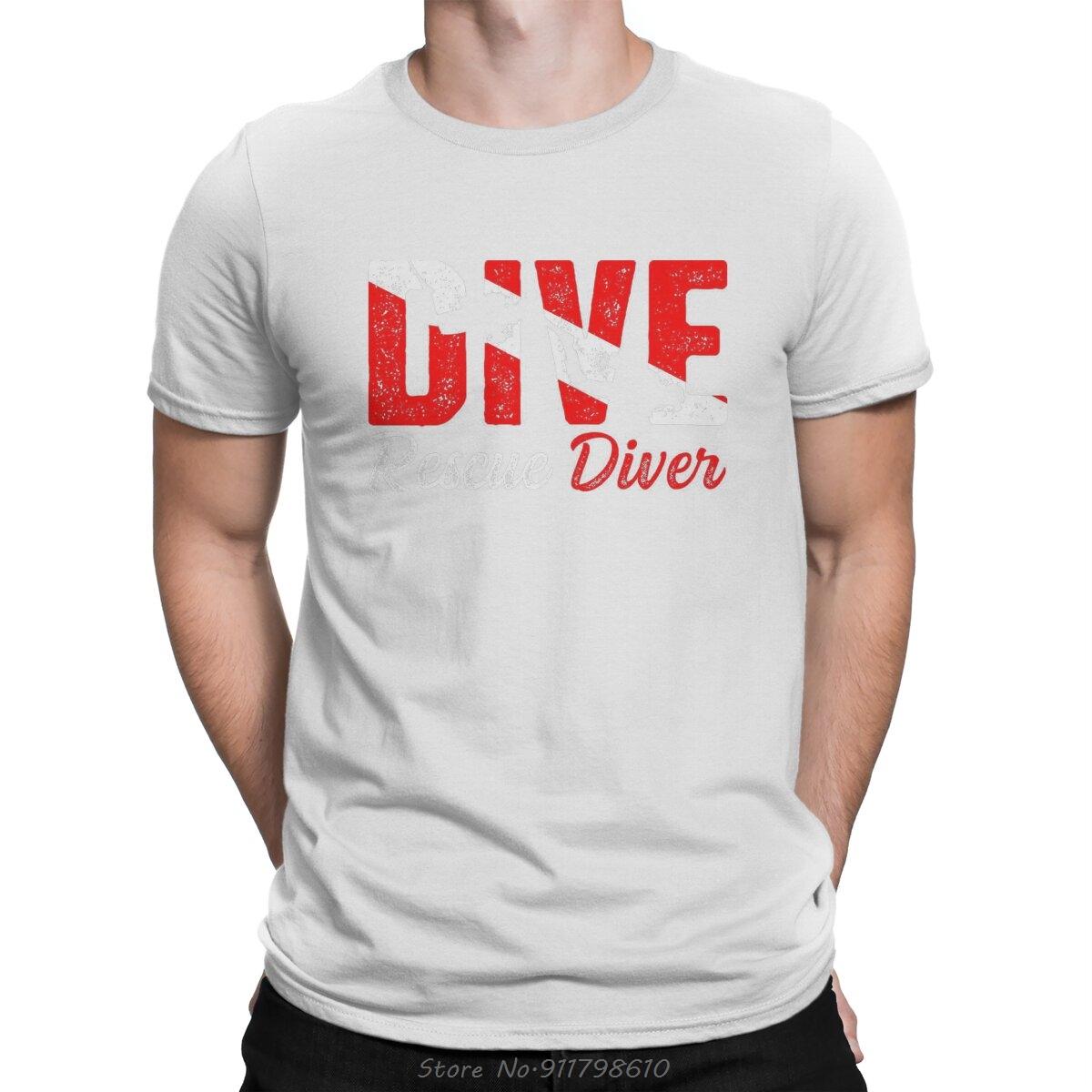 

Men T-Shirts Scuba Diving Divers Gift Cool Pure Cotton Diving Shirt O-Neck Oversized Unisex Tshirt Men s Clothing Fitness tshirt S